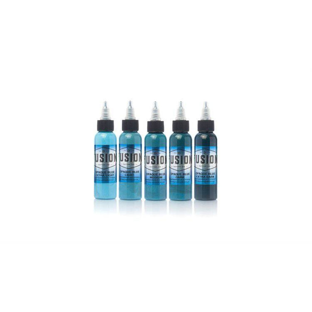 Fusion - Opaque Blue Set from Fusion Tattoo Ink - The Deadly North