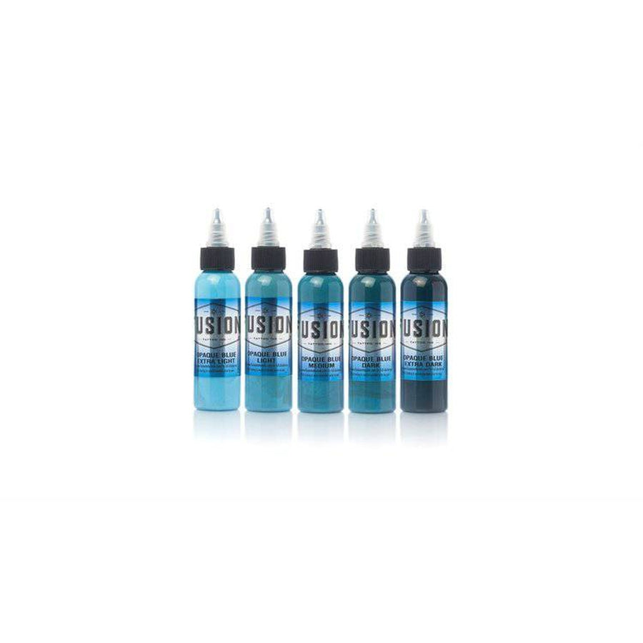 Fusion - Opaque Blue Set from Fusion Tattoo Ink - The Deadly North