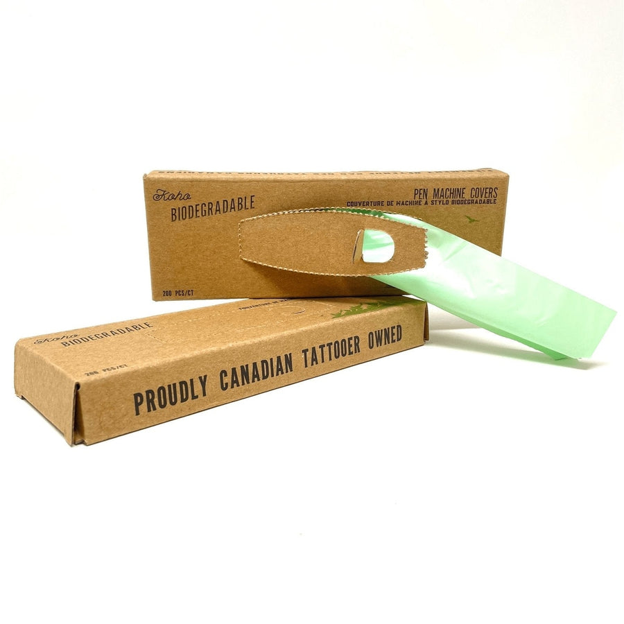 KoHo Biodegradable Pen Machine Covers from Northern Tattoo Supply - The Deadly North