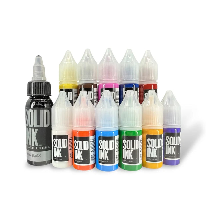 Solid Ink - 12 Bottle Mini Travel Set - leak proof bottles