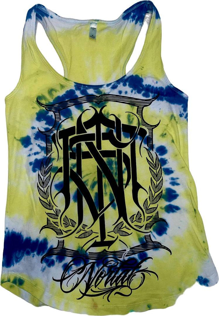 NTS Tie Dye Racer-back tank top from Northern Tattoo Supply - The Deadly North